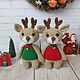 New Year's Fawn Scandi stuffed Deer Toy. Stuffed Toys. Вязаные игрушки - Ольга (knitlandiya). My Livemaster. Фото №6