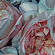 Painting 'Peony-shaped roses' oil on canvas 80h80 cm. Pictures. vestnikova. My Livemaster. Фото №5