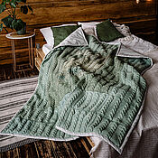 Одеяла: : Плед ручной работы вязанный экслюзив