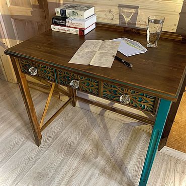 Для дома и интерьера ручной работы. Ярмарка Мастеров - ручная работа Письменный стол «Изумруд». Handmade.