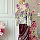 Блуза свободного кроя из шелковистой вискозы EGGDRESS IRISES. Рубашки. EGGDRESS (Eggdress). Ярмарка Мастеров.  Фото №4