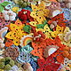 Pumpkins knitted decor for scrap miniature for dolls. Scrapbooking Elements. Natalie crochet flowers. My Livemaster. Фото №6