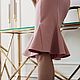 Платье Джоли пудрово-розовое по фигуре с расширением годе. Платья. VALENCIA Бренд одежды и аксессуаров. Интернет-магазин Ярмарка Мастеров.  Фото №2