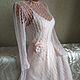 Elegant dress 'Beautiful Stranger-6', powder. Dresses. hand knitting from Galina Akhmedova. My Livemaster. Фото №6