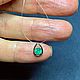 Подвеска с Уральским Изумрудом. 0.30 ct на леске. Подвеска. Елена. Интернет-магазин Ярмарка Мастеров.  Фото №2