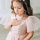 Заказать Платье для девочки Blush gold. Pink Peony baby. Ярмарка Мастеров. .  Фото №3