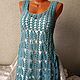 Order Sundress-tunic' Liliana ' crocheted. hand knitting from Galina Akhmedova. Livemaster. . Sundresses Фото №3