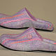 Women's felted Slippers Bright threads. Slippers. MMwool (marinamol). Online shopping on My Livemaster.  Фото №2