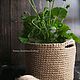 Planters / basket / flower pot, diameter 20, height 17. Basket. Natalya_Sholokhova. My Livemaster. Фото №4
