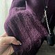 Винтаж: Баклажановый вязаный жакет из мохера. Свитера винтажные. Vintage-bazaar. Ярмарка Мастеров.  Фото №8