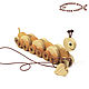 Order Pull along toys: Jolly chomp. Wooden toys from grandfather Andrew. Livemaster. . Rolling Toys Фото №3