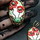 Серьги классические Маковое поле. Серьги классические. FibulaFati. Ярмарка Мастеров.  Фото №6