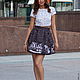Skirt Alice in Wonderland ON BLACK. Skirts. SLAVYANKA. Online shopping on My Livemaster.  Фото №2