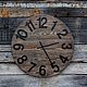 Order Wall clock made of barn boards. Sтарый Gород. Livemaster. . Mantel Clock Фото №3