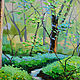 Pintura al óleo de la Primavera en el bosque de Elena. Pictures. Dubinina Ksenya. Интернет-магазин Ярмарка Мастеров.  Фото №2