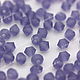 PR-388 Биконусы Preciosa Tanzanite Matt 3 мм 10 шт, Кристаллы, Нижний Новгород,  Фото №1