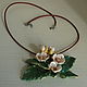 Order Ceramic necklace Apple color. Mila. Livemaster. . Necklace Фото №3