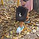 черный кожаный рюкзак из гладкой кожи с меховым клапаном, Рюкзаки, Одесса,  Фото №1