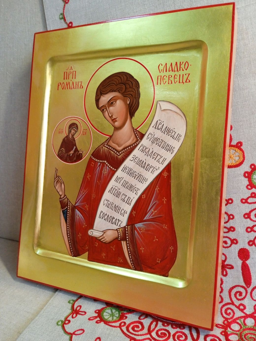 Икона с образом Романа Сладкопевца – заказать на Ярмарке Мастеров ...