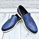 Men's loafers made of genuine ostrich leather, and genuine leather. Loafers. SHOES&BAGS. My Livemaster. Фото №4