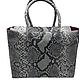 Women's bag made of genuine python leather 76CF1-547383-1, Classic Bag, Barnaul,  Фото №1