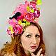 Exclusive hat ' Branch of roses'. Hats1. Novozhilova Hats. Online shopping on My Livemaster.  Фото №2