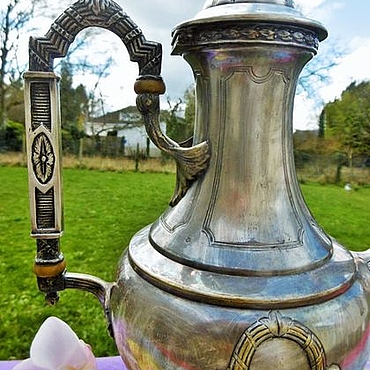 Винтаж ручной работы. Ярмарка Мастеров - ручная работа Винтаж: Антикварный кофейник Empire ХIХ век посеребрение Франция. Handmade.