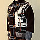 Куртка пальто валяно-вязаное "Все оттенки шоколада-2". Пальто. Катя-Катерина Войлочный Кот. Ярмарка Мастеров.  Фото №4