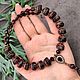 Natural Garnet Necklace with Vintage Pendant / Beads. Necklace. naturalkavni. My Livemaster. Фото №4