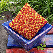 Для дома и интерьера handmade. Livemaster - original item Knitted interior pillow 