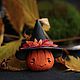 Pumpkin brooches in a Halloween hat. Brooches. Secret Jar. Online shopping on My Livemaster.  Фото №2