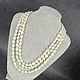 Order Long pearl beads made of natural white pearls. naturalkavni. Livemaster. . Beads2 Фото №3