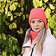 Knitted beanie hat for a girl made of hypoallergenic yarn. Caps. Vyazanye izdeliya i MK iz Alize Puffi. Ярмарка Мастеров.  Фото №4