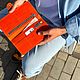 Тревелер портмоне из премиум кожи оранжевый вместительный. Портмоне. Remeslo Brand. Ярмарка Мастеров.  Фото №5