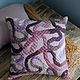 Order Linen pillowcase with wool decor. ZanKa. Livemaster. . Pillow Фото №3
