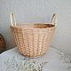 Laundry basket, wicker round with handles. Basket. Elena Shitova - basket weaving. Online shopping on My Livemaster.  Фото №2