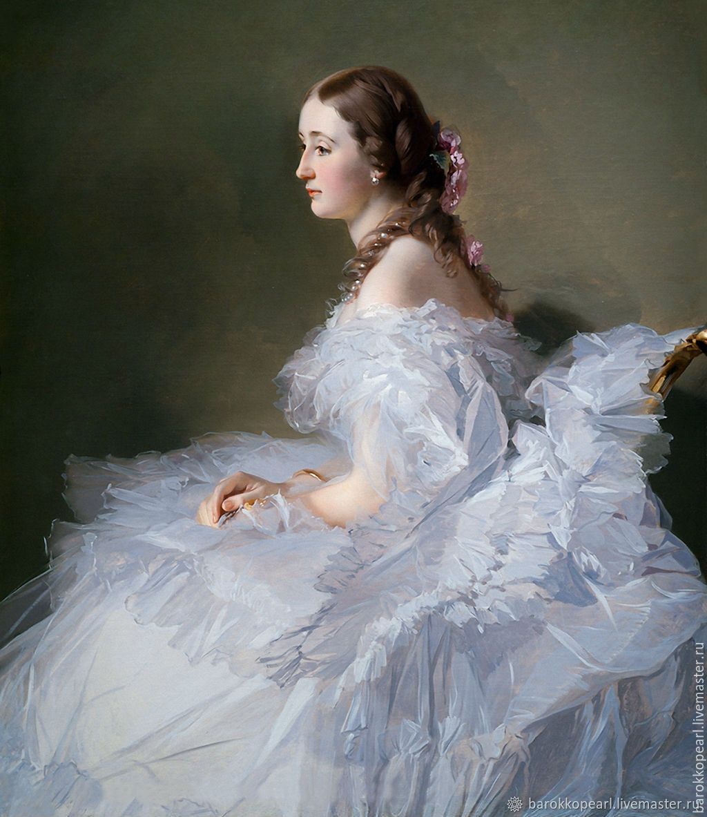 Красивые девушки 19 века в платьях