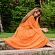 Beach dress with a long skirt made of chiffon 'Orange'. Dresses. Lana Kmekich (lanakmekich). Online shopping on My Livemaster.  Фото №2