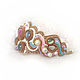 Rainbow cloud bracelet. Ruby, aquamarine, sapphire, amethyst, pearl, Hard bracelet, Bryansk,  Фото №1