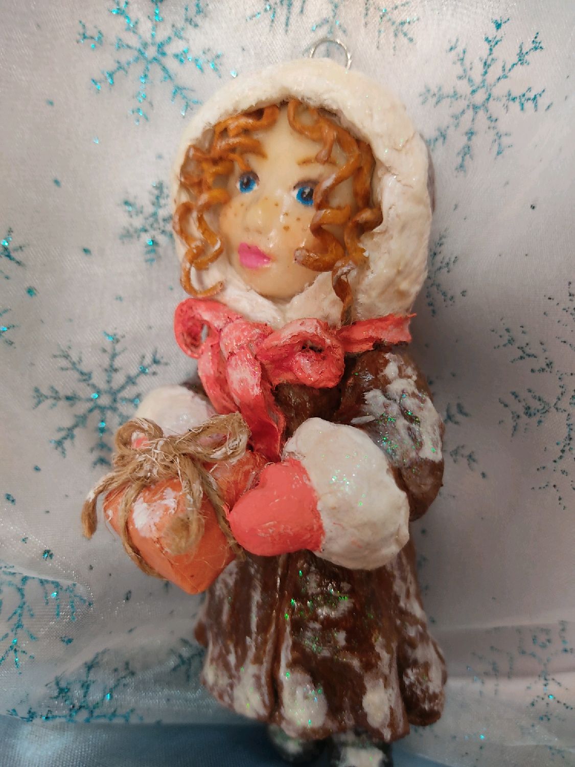 Новогодняя Игрушка Девочка Новогодняя Игрушка Девочка
