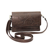 Сумки и аксессуары handmade. Livemaster - original item Bags: Clutch bag women`s leather brown Allegra Mod S74p-622. Handmade.