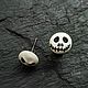  Jack Skellington. Серьги-пусеты. Beautiful soap. Ярмарка Мастеров.  Фото №5