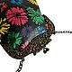 Сумка из натуральной кожи Цветы яркие. Классическая сумка. Art  Clutch. Ярмарка Мастеров.  Фото №4