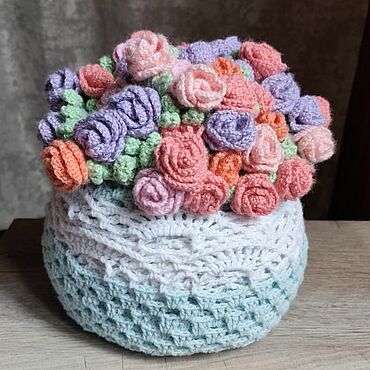 Текстиль ручной работы. Ярмарка Мастеров - ручная работа Плед-букет. Handmade.