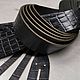 Заказать 6006/131-1 WEGETALE CROCO NERO, т.3,5+ мм. Александр (KANT36). Ярмарка Мастеров. . Кожа Фото №3