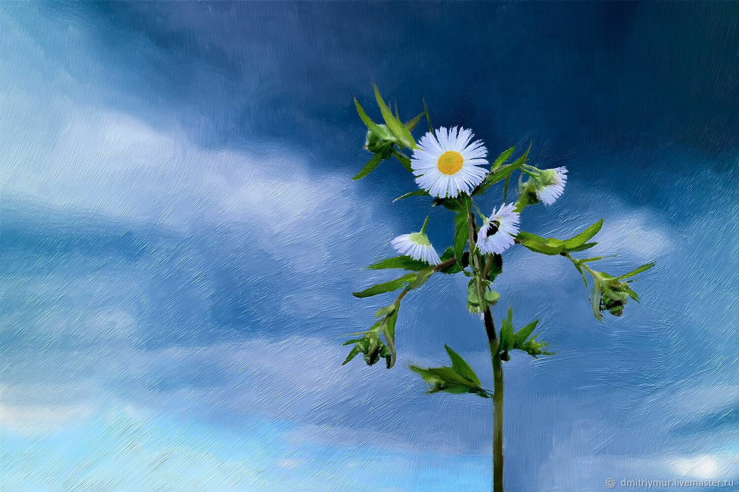 «Перед бурей», пейзаж, авторский принт на холсте в интернет-магазине на ...