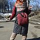 Заказать Сумка  рюкзак трансформер стеганый из плащевки  Double Burgundy. Марина Чигвинцева. Ярмарка Мастеров. . Рюкзаки Фото №3