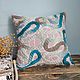 Order Linen pillow case with wool decor. ZanKa. Livemaster. . Pillow Фото №3