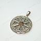 Kolovrat amulet with Molvinets (symbol in the center to choose from). Pendants. simvol-solnca. My Livemaster. Фото №5