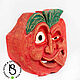 Carved mask made of wood 'Hop Apple'. Interior masks. Carved masks from Serg Bula. Online shopping on My Livemaster.  Фото №2